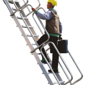 Escalera en apoyo de 45º o 60º